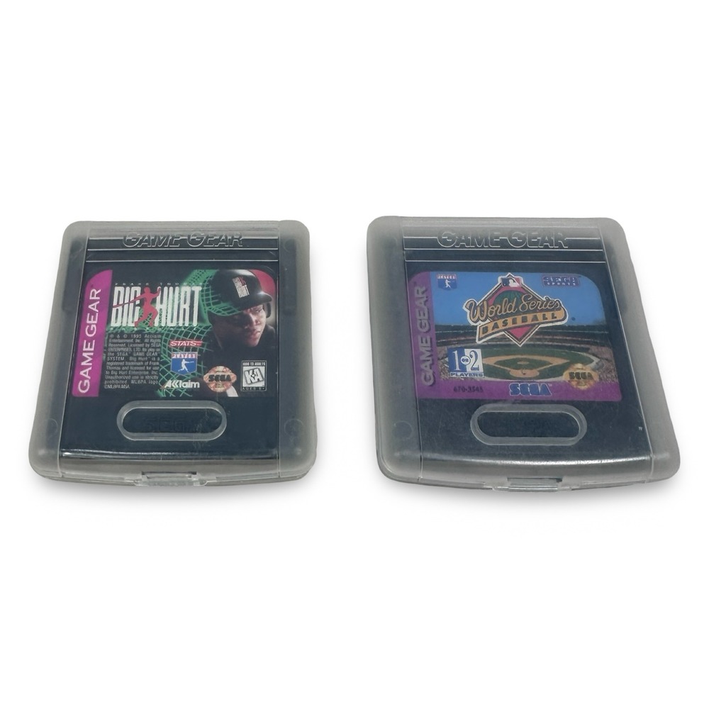 Sega Game Gear Baseball Bundle World Series Baseball & Frank Thomas Big Hurt